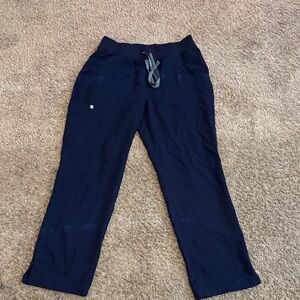 Figs Navy Wide Leg Pants